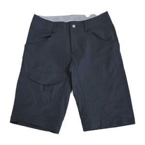 Salomon Womens Hiking Shorts Gray Charcoal ActiLite Outdoor Trail Size 12